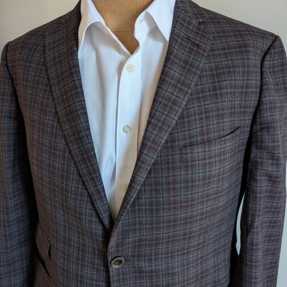 🇬🇧Ted Baker Plaid Sport Coat - Picture 1 of 14